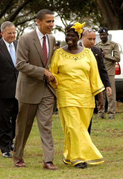 Tree planting with Barack Obama