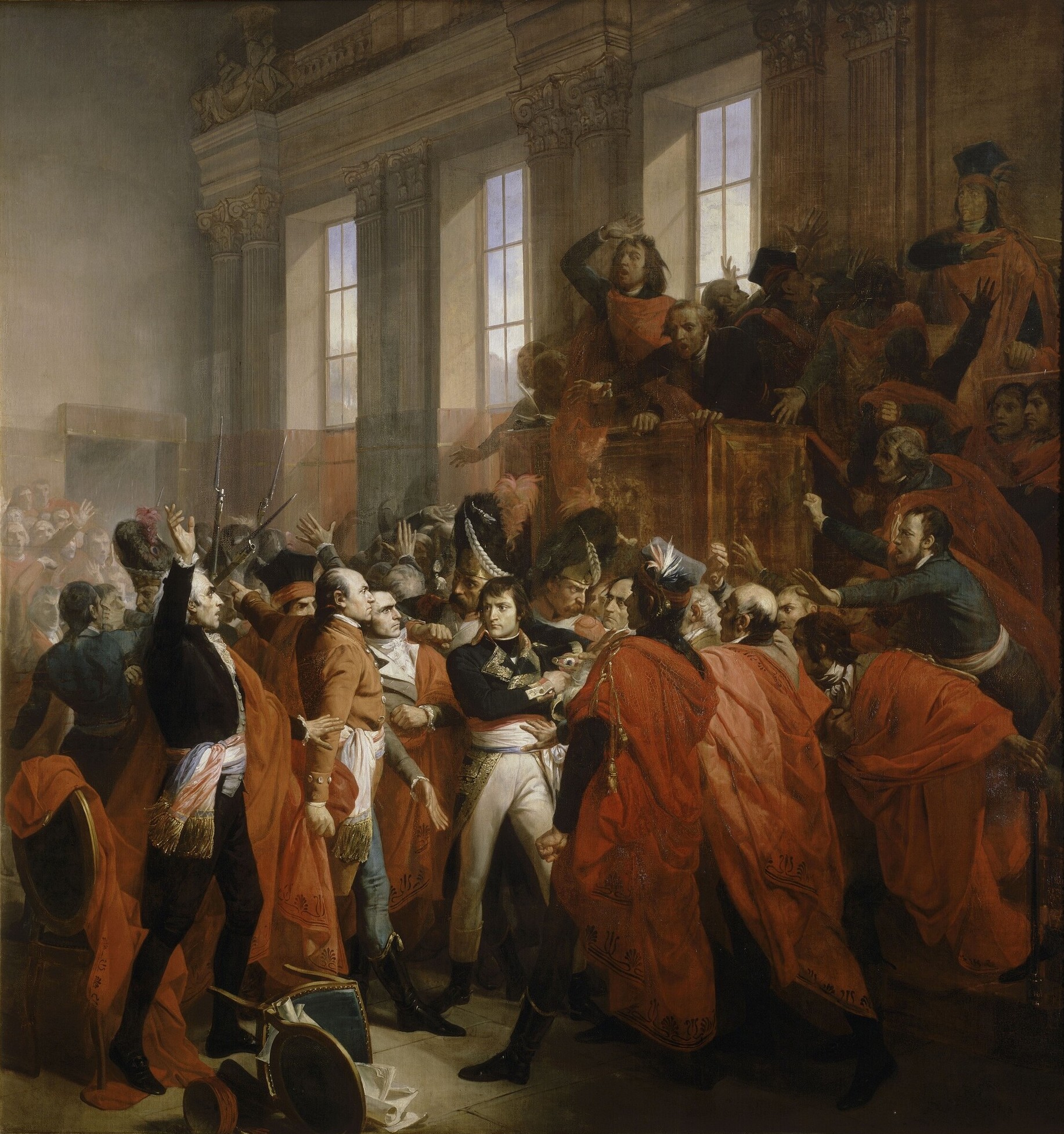 Confronts legislators at Saint-Cloud