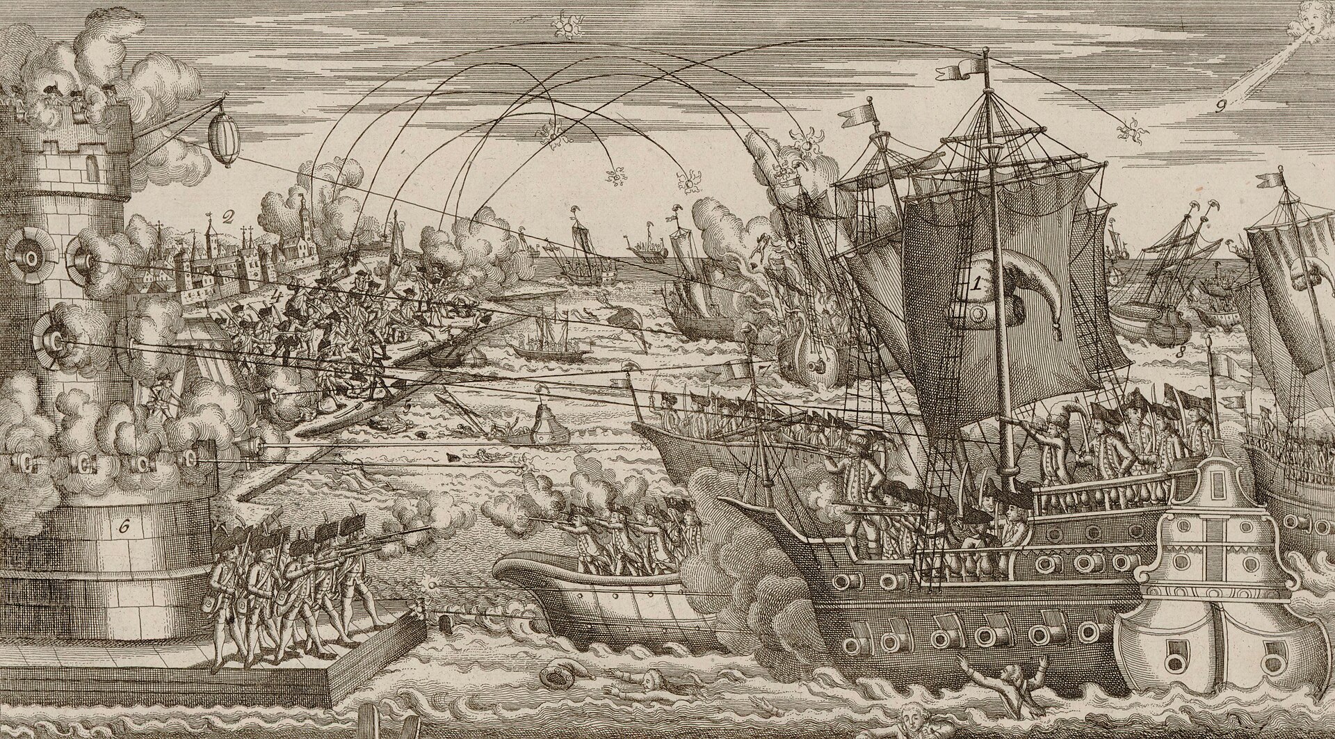 Bombards La Maddalena from Santo Stefano