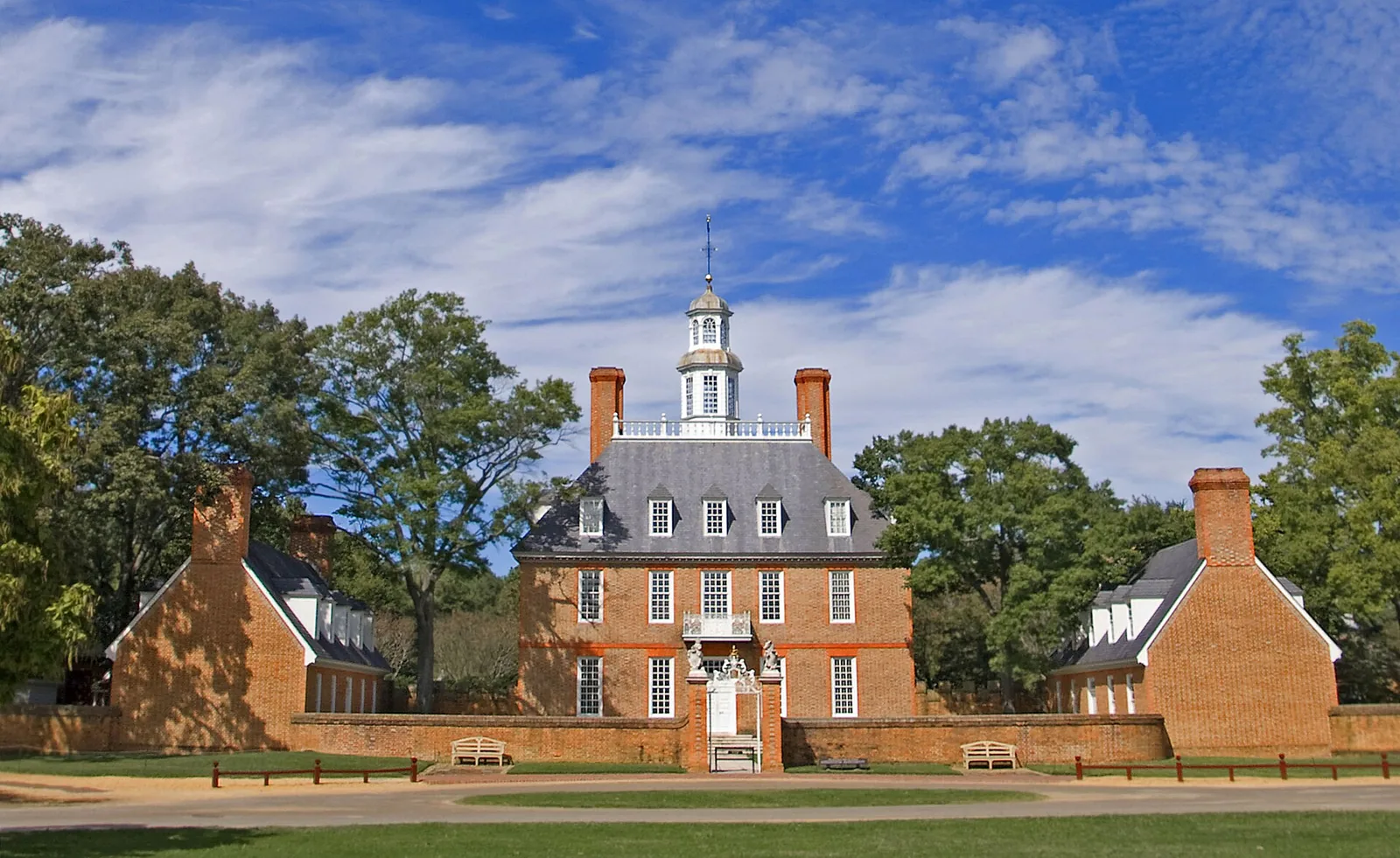 Virginia governor at Governor's Palace