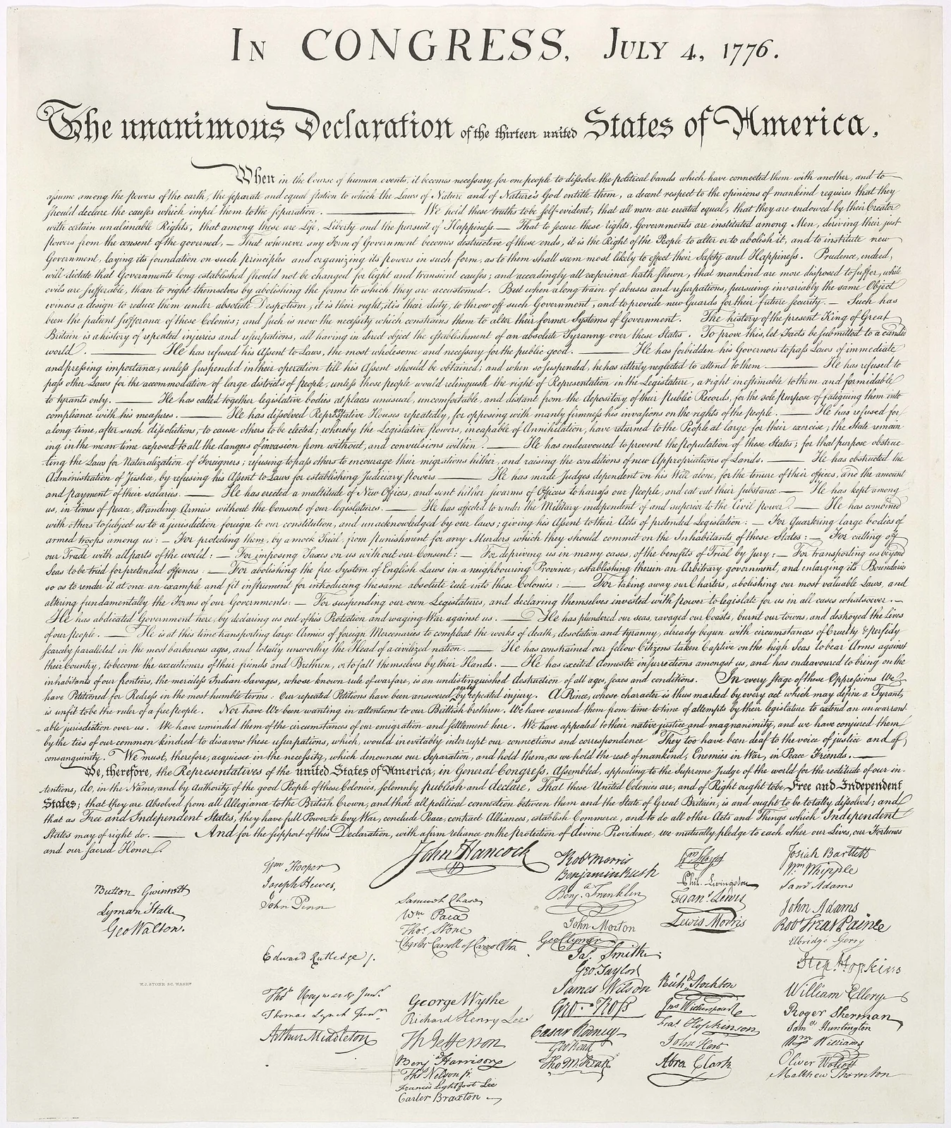 Drafted Declaration of Independence