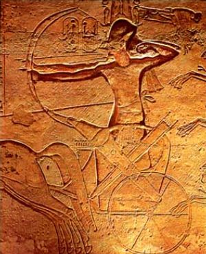 Arrives and fights at Kadesh