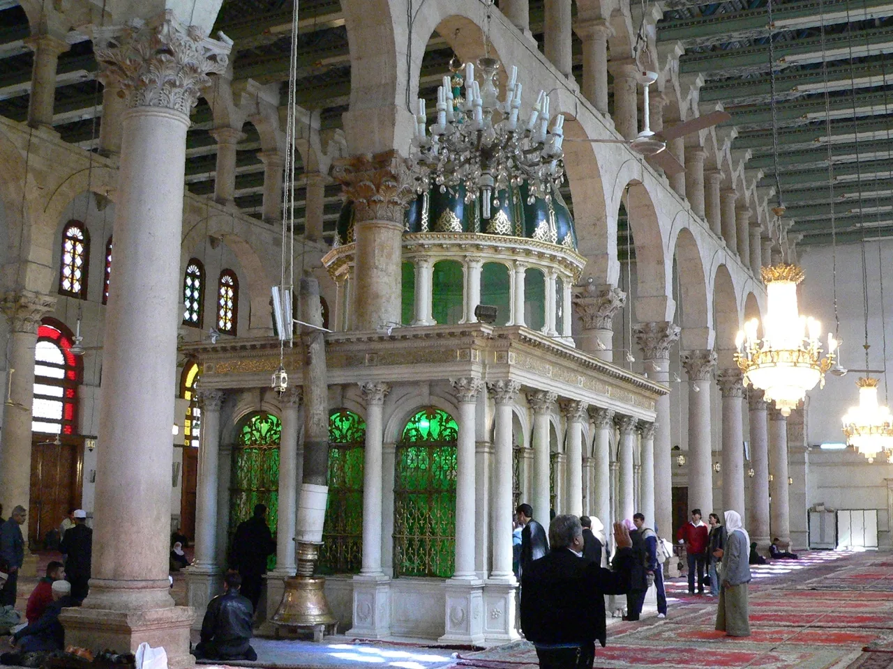 Prayer in Umayyad Mosque