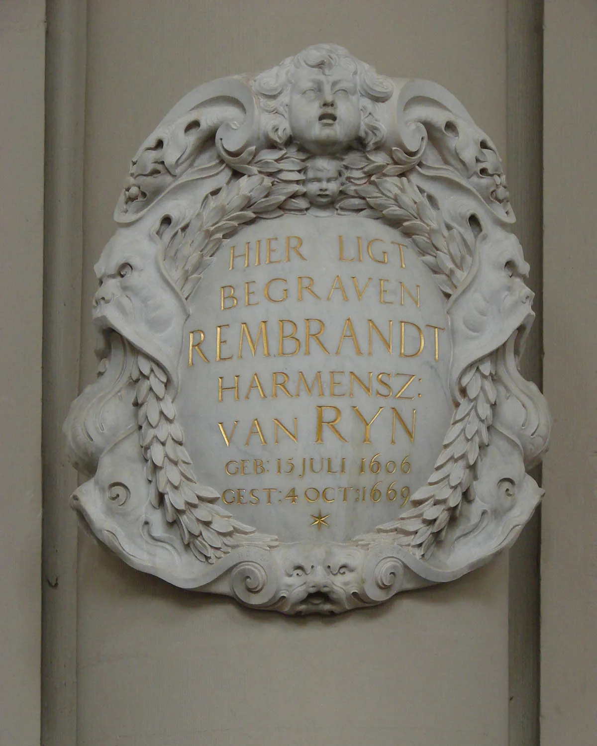 Burial in Westerkerk