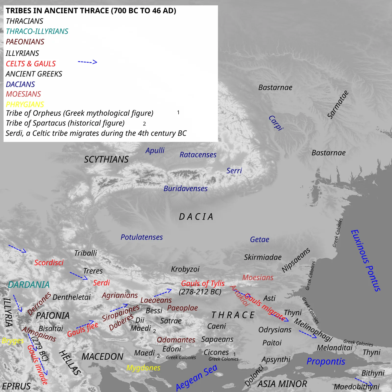 Overland across the Bistonian fields