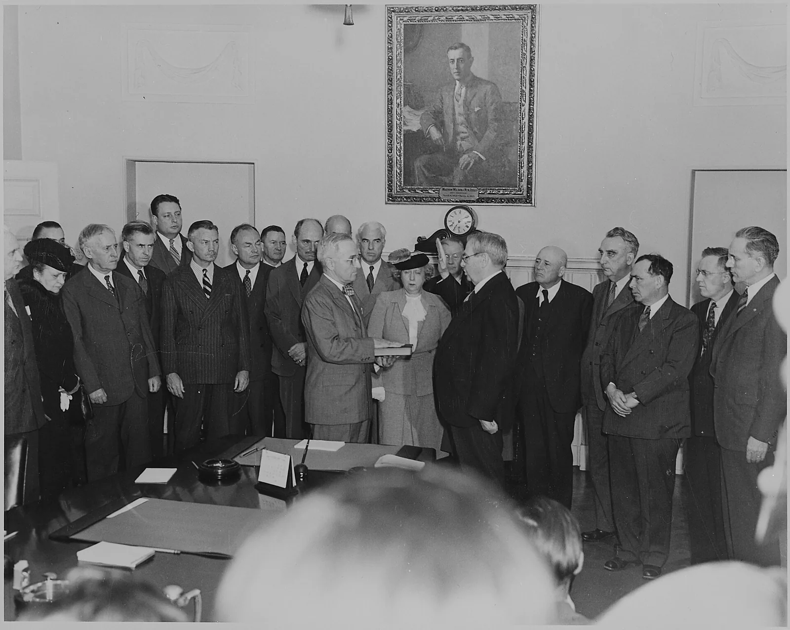 Sworn in as president