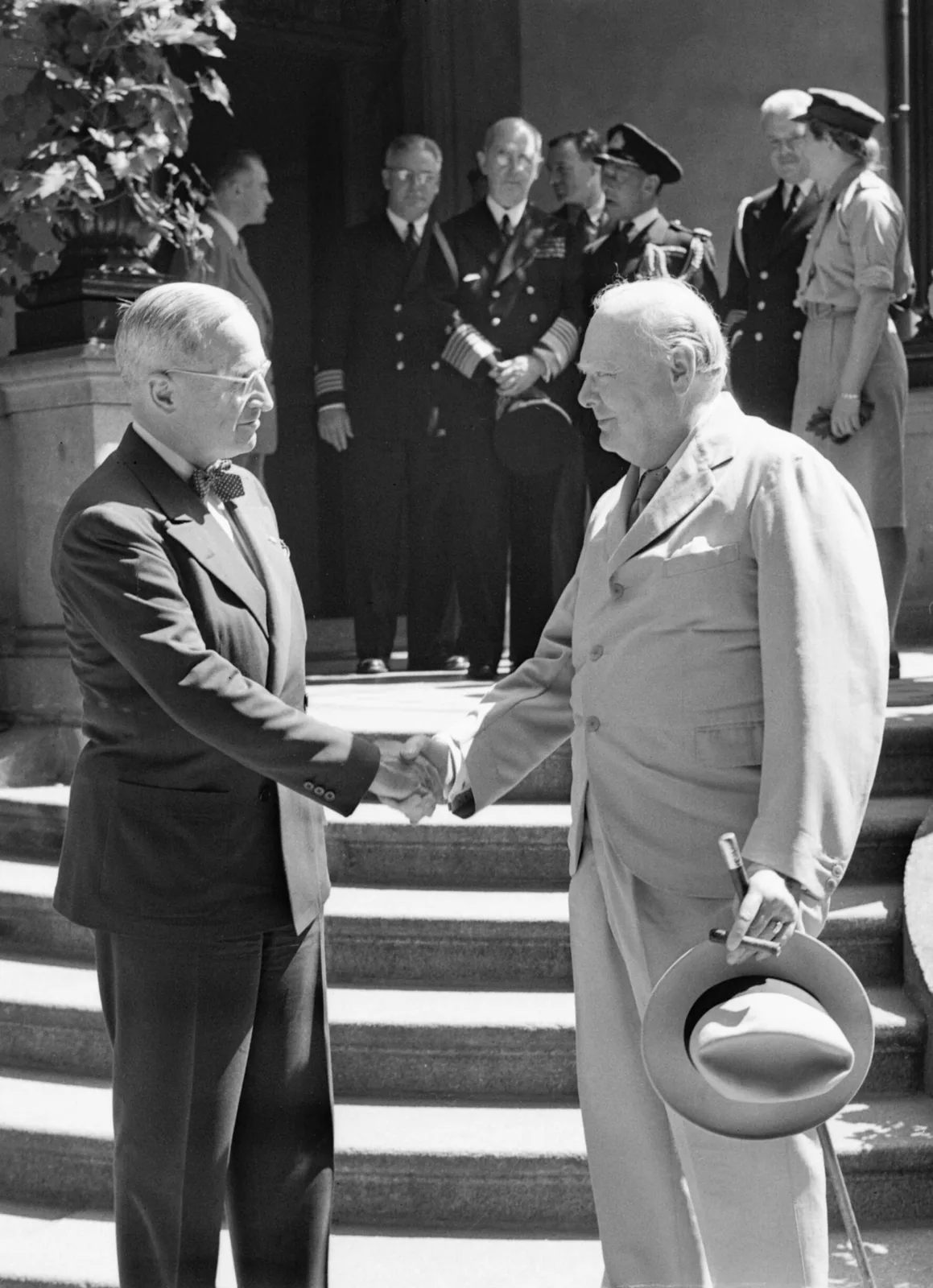 Meeting with King George VI