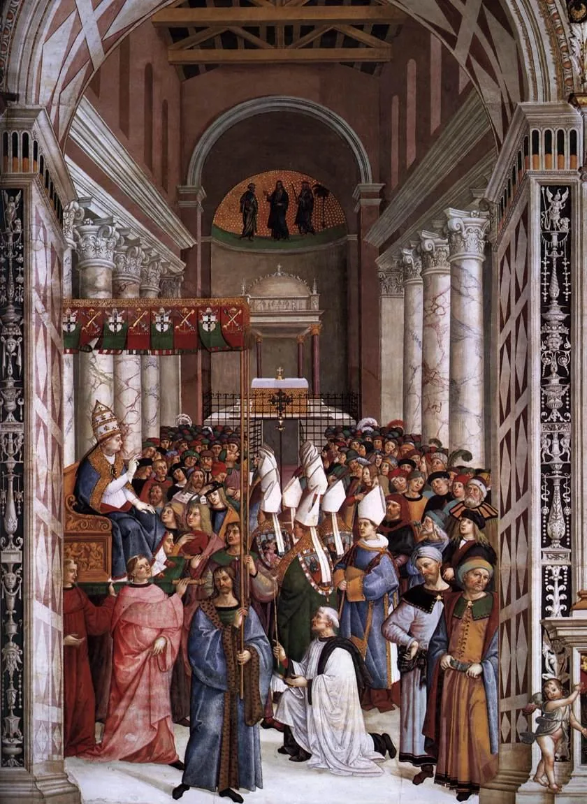 Piccolomini Library work in Siena