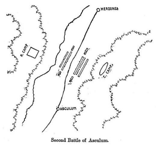 Destroys Roman force by the Silarus