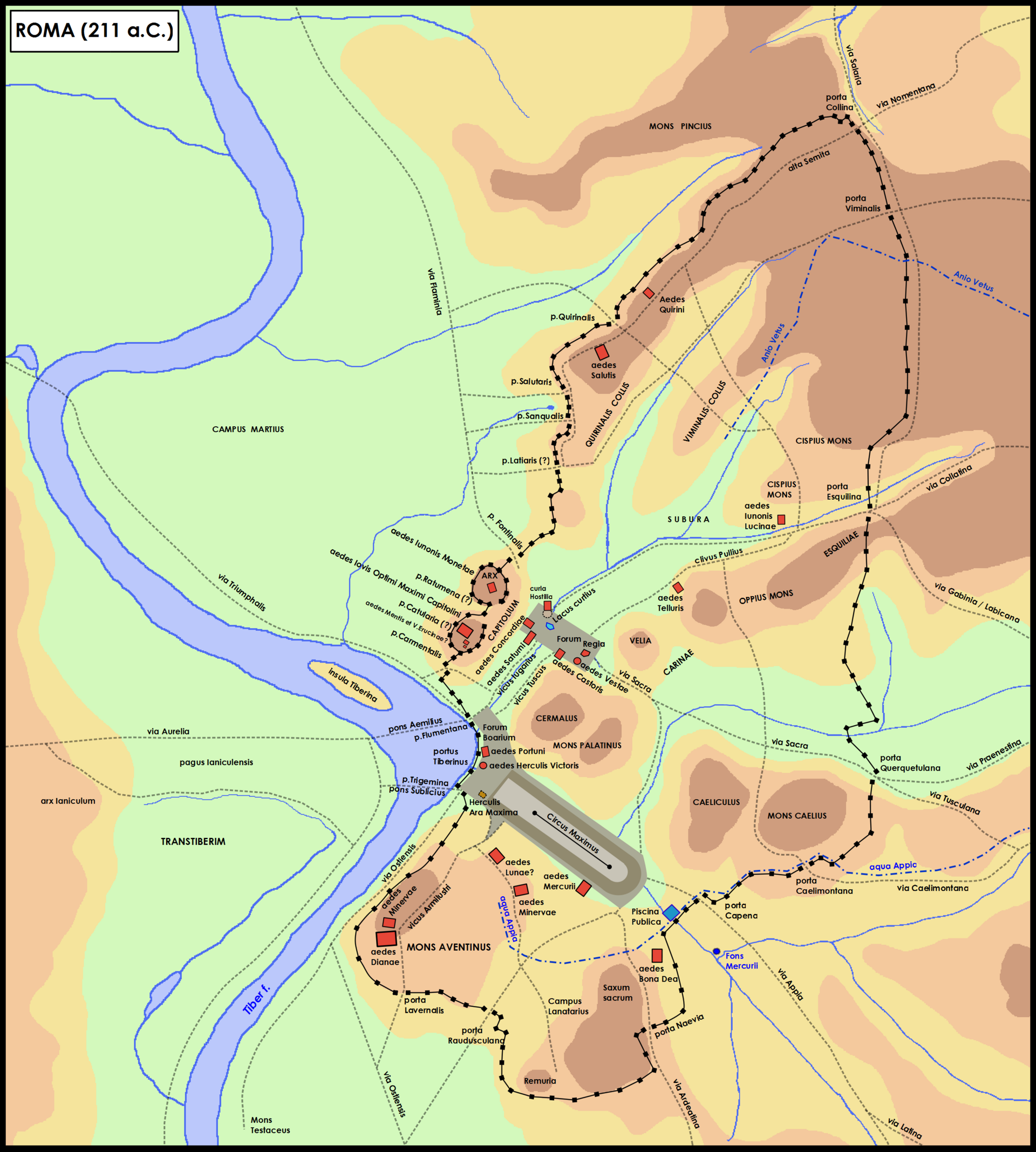Marches to the gates of Rome