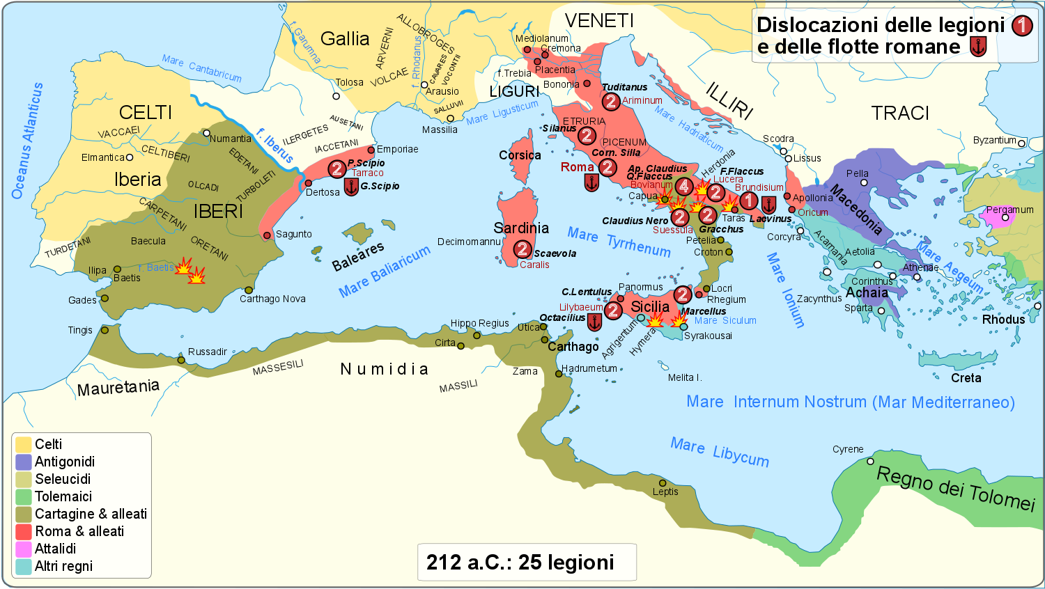 Escapes back to Hadrumetum