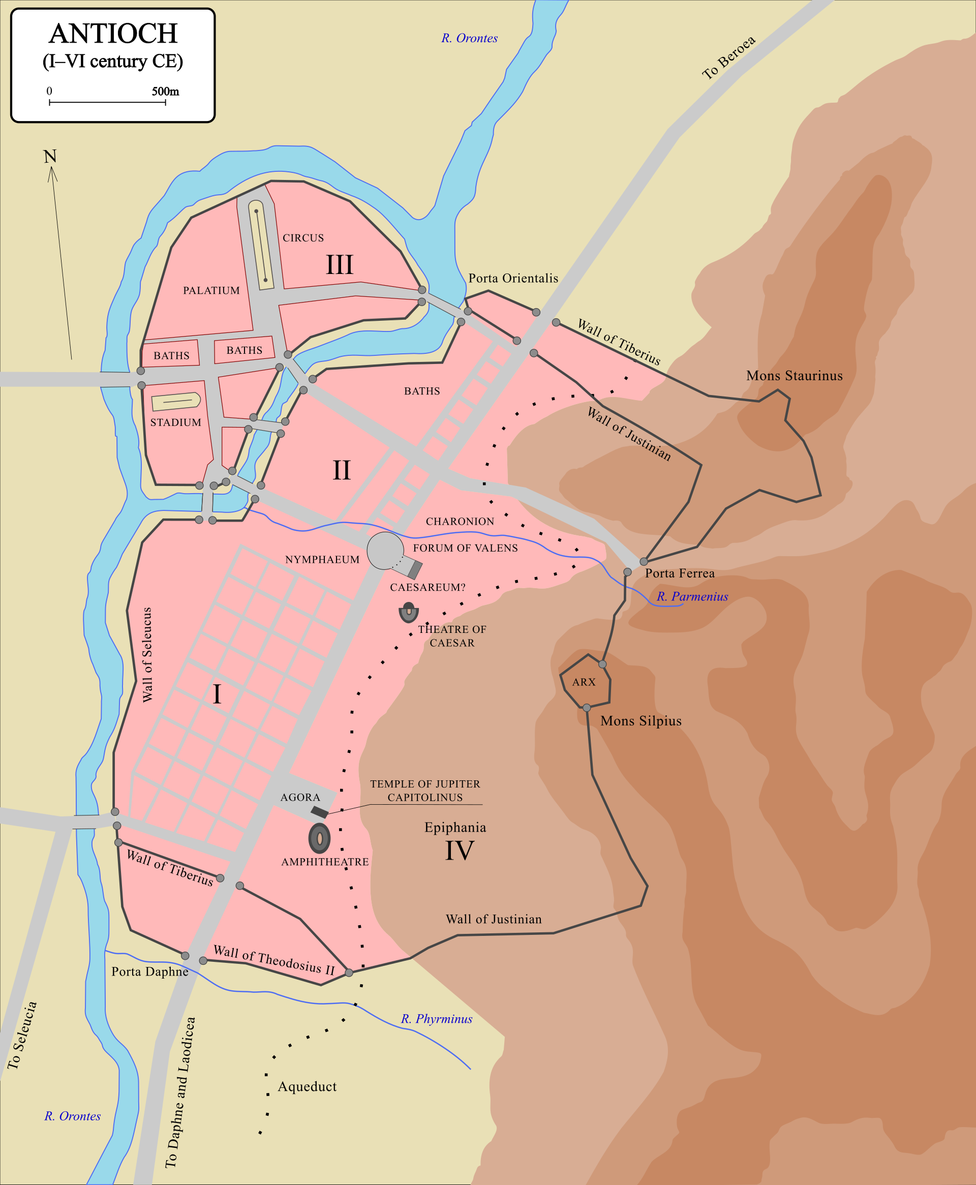Continues to Antioch