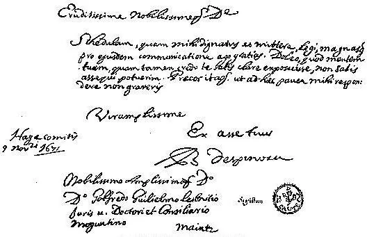 Meeting with Leibniz in The Hague