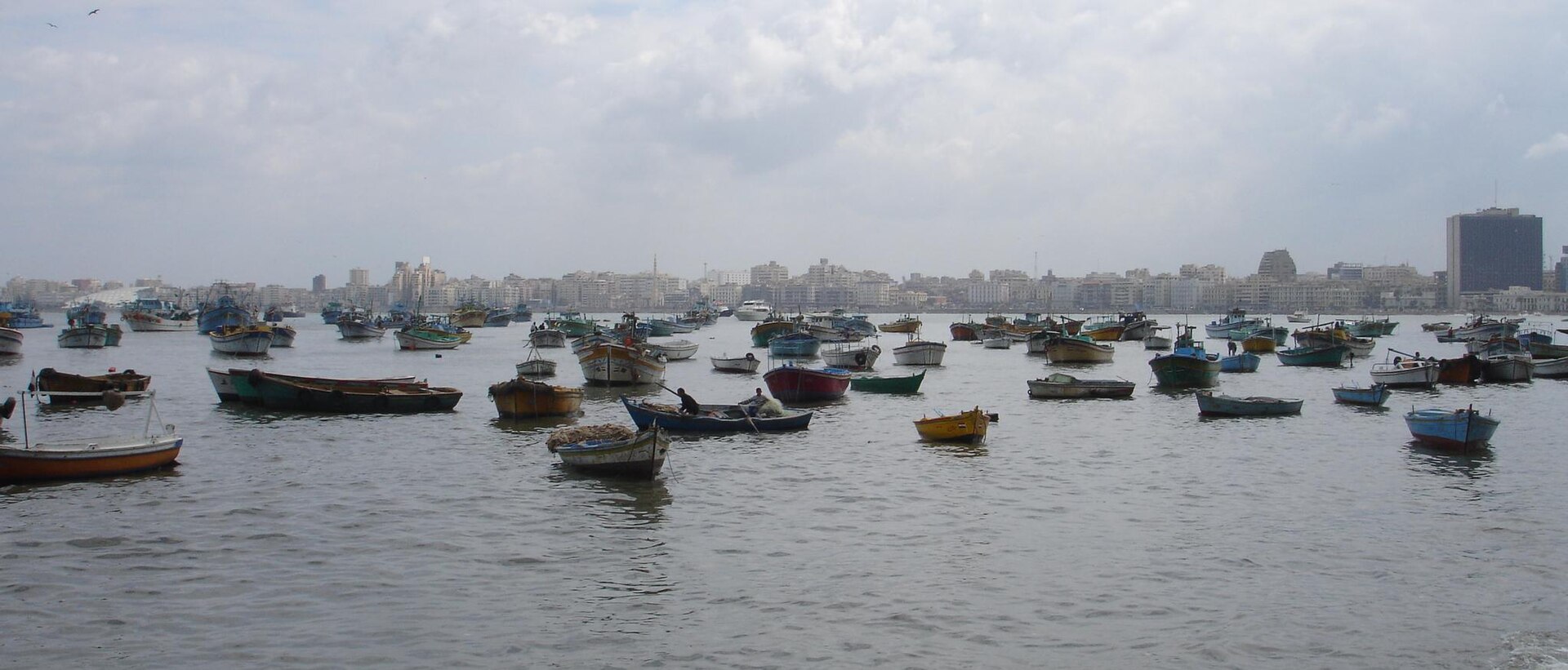 Sailed into Alexandria's harbor