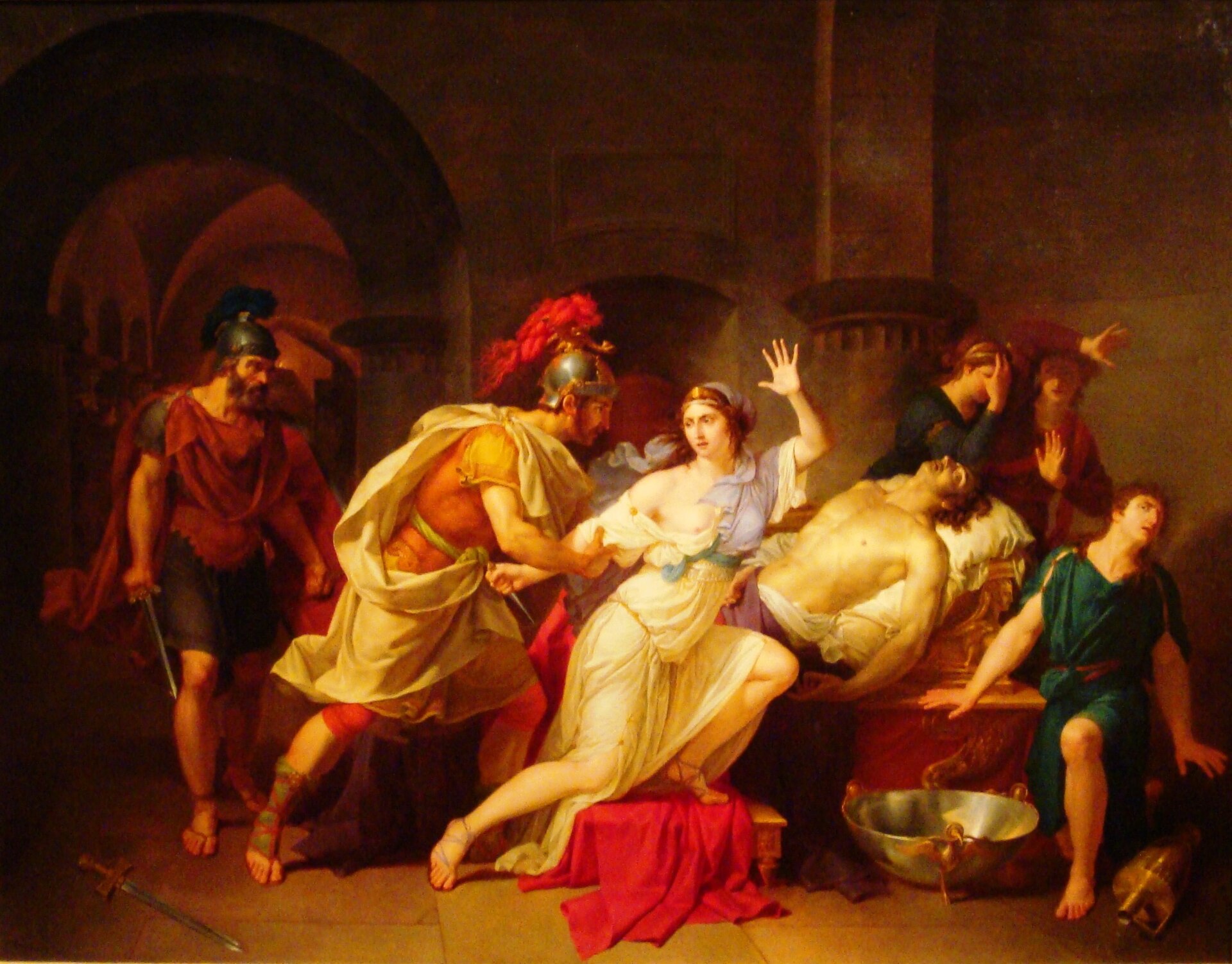 Escorted from the tomb to the palace