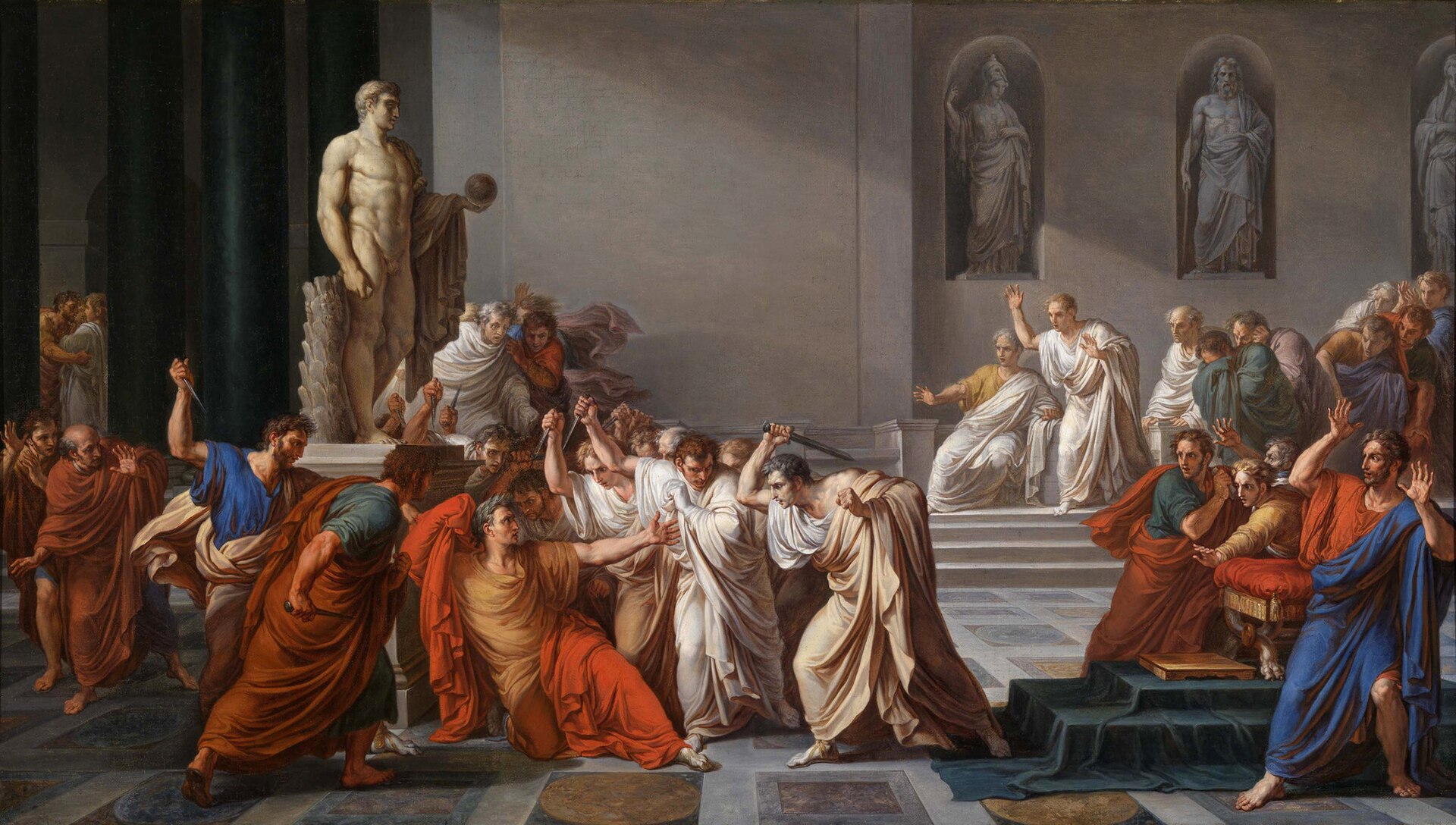 At Apollonia when Caesar is assassinated