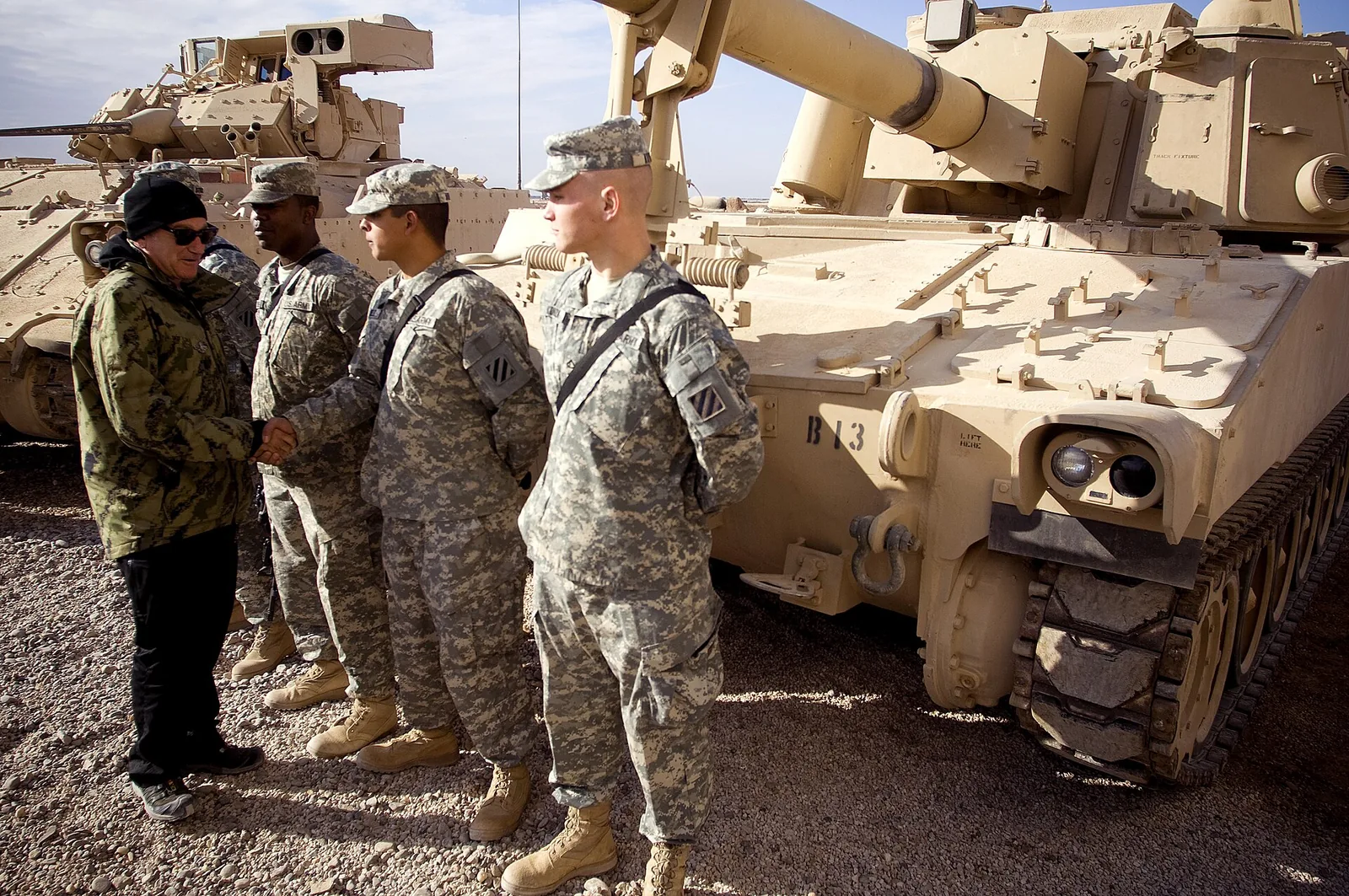 USO show at Camp Ramadi