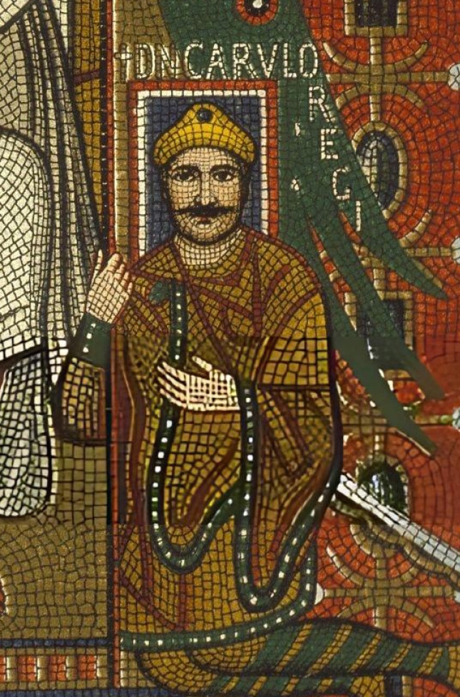 Met Pope Leo III at Paderborn