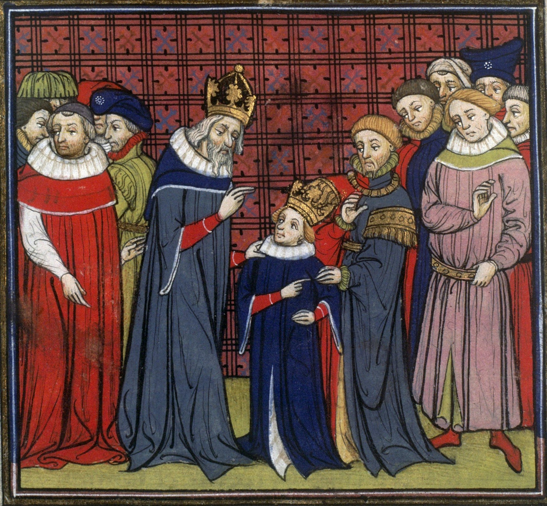 Crowned Louis co-emperor at Aachen