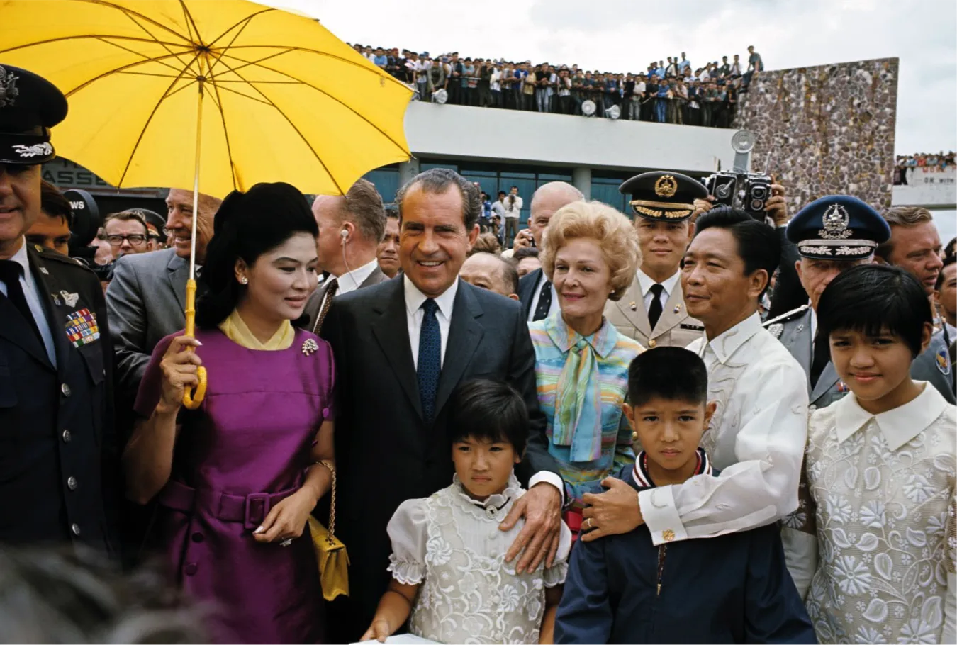 Welcoming President Nixon