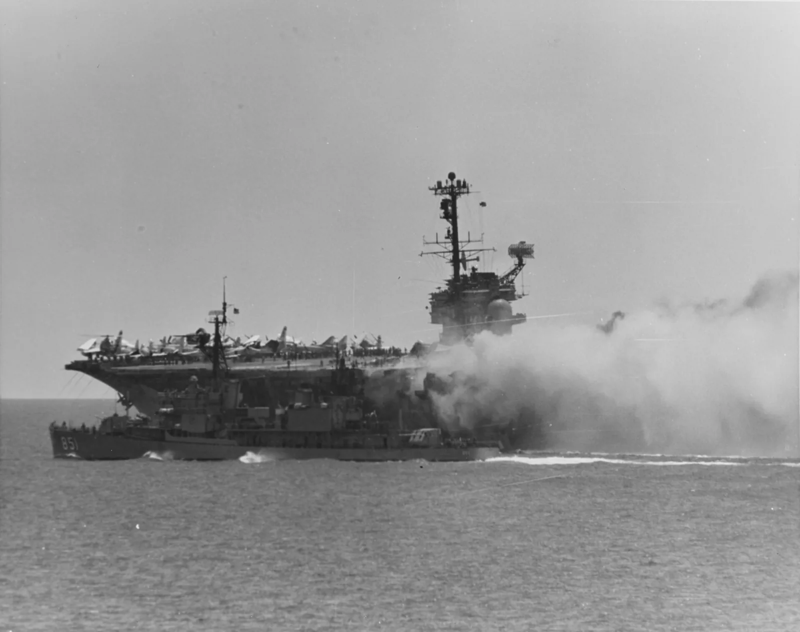 USS Forrestal fire