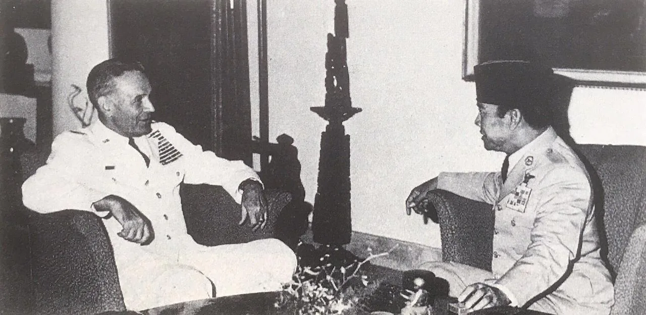 Meeting Maxwell Taylor at Merdeka Palace