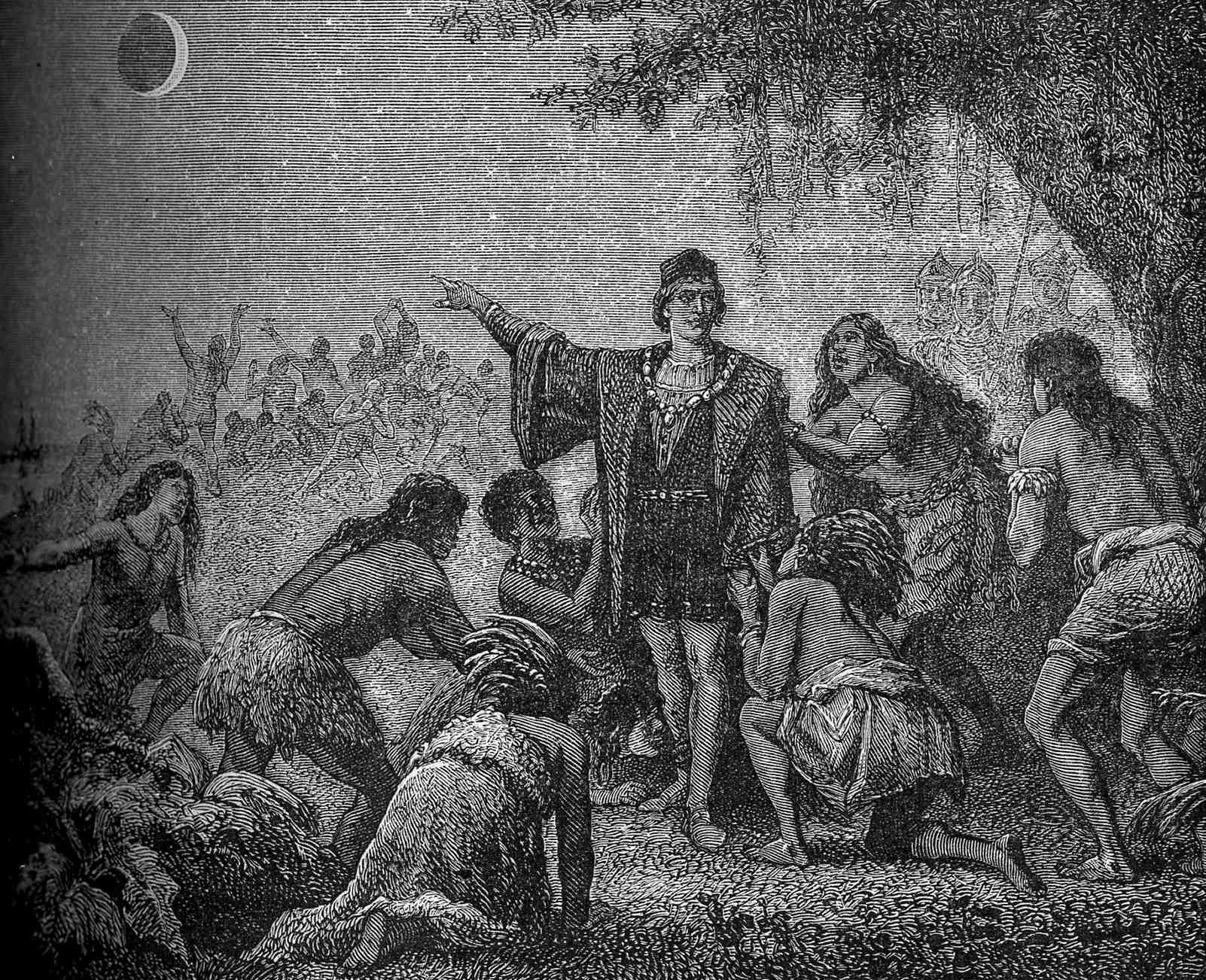 Uses the lunar eclipse at St Ann's Bay