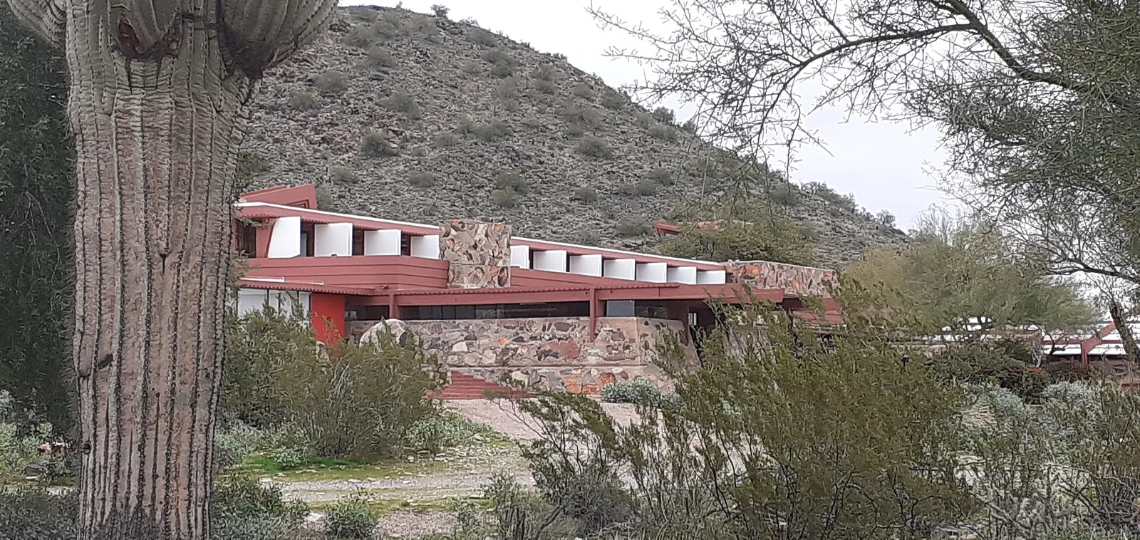 Arrival at Taliesin West site