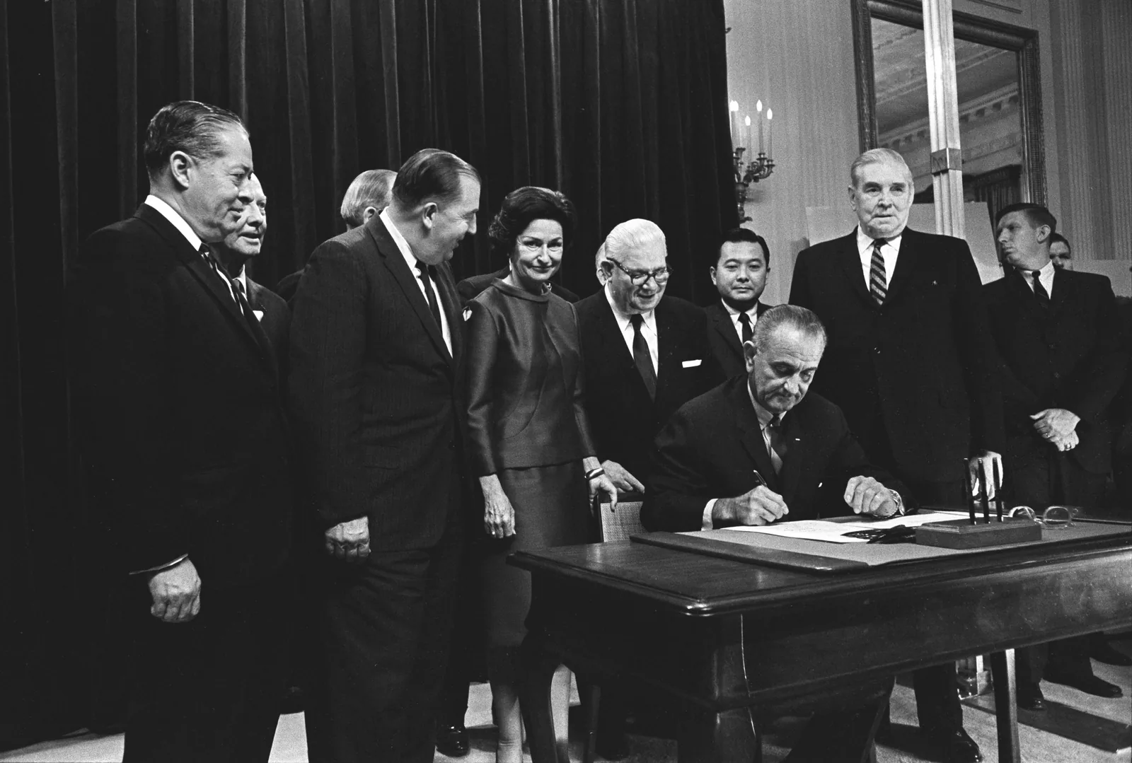 Highway Beautification Act signing
