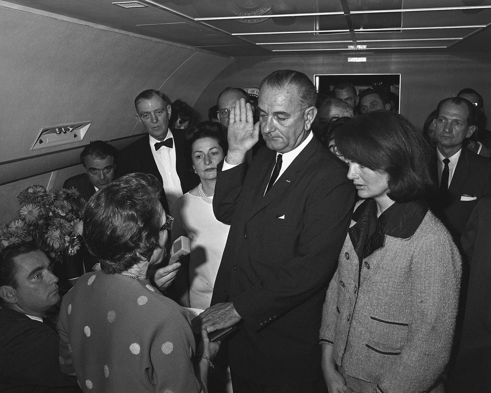 Sworn in aboard Air Force One