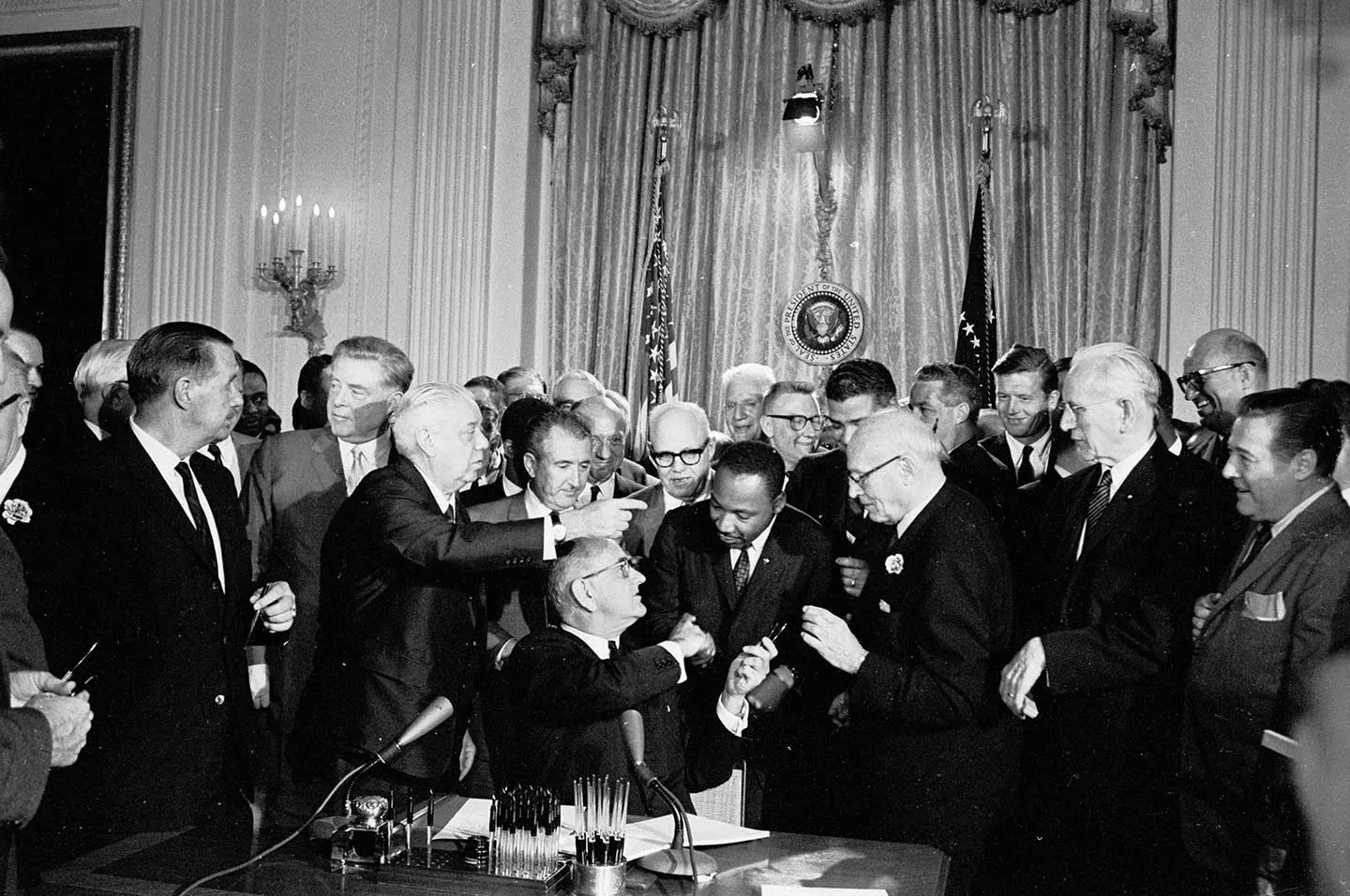 Civil Rights Act signing