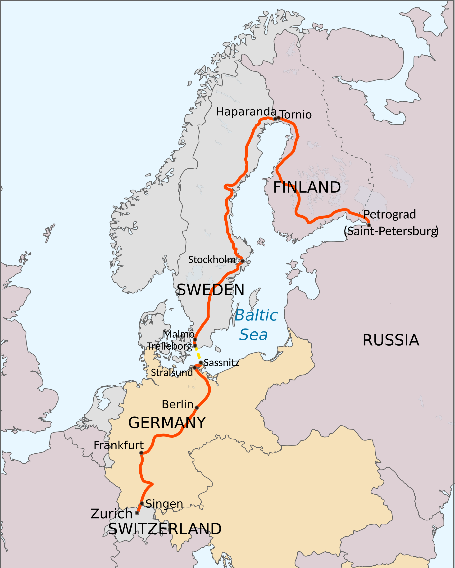 Crossed Germany through Singen