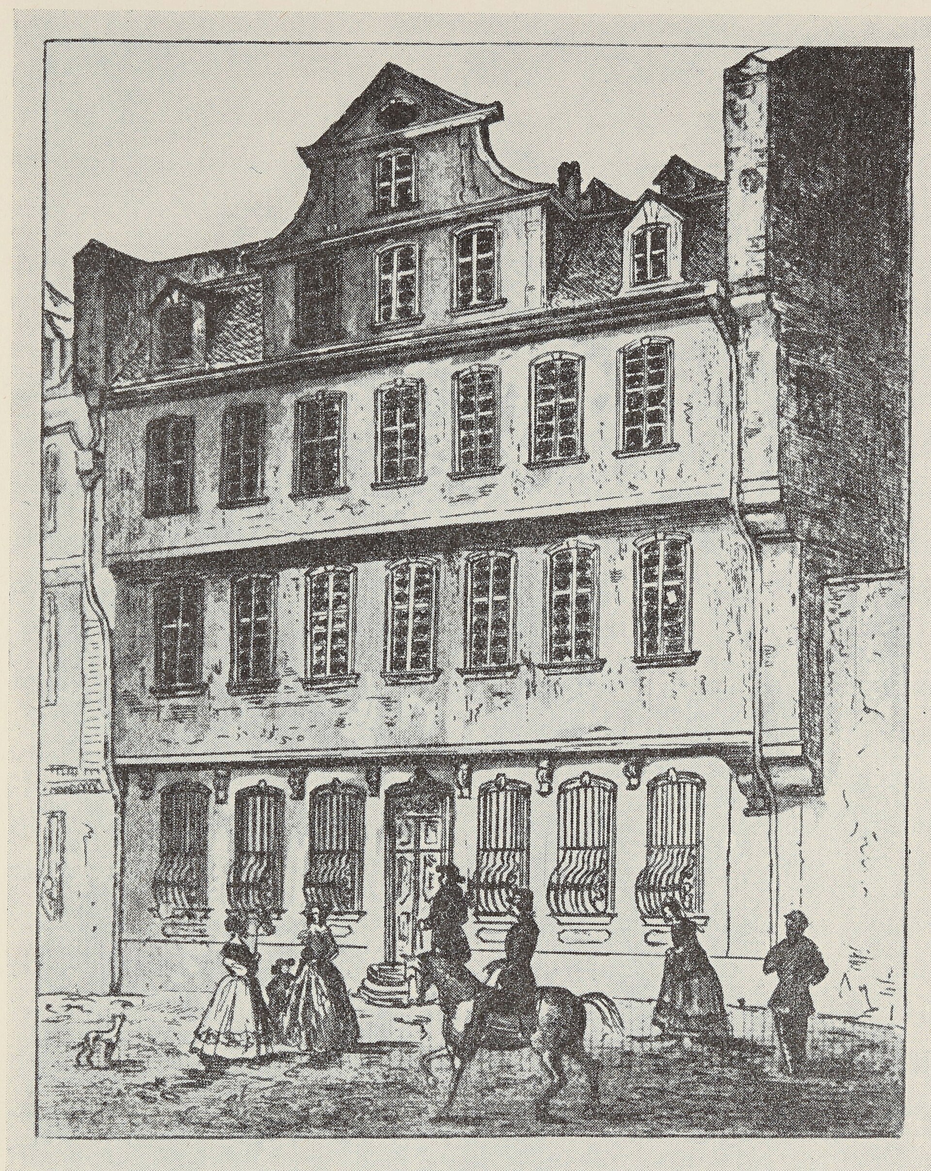 Born at the Goethe family house