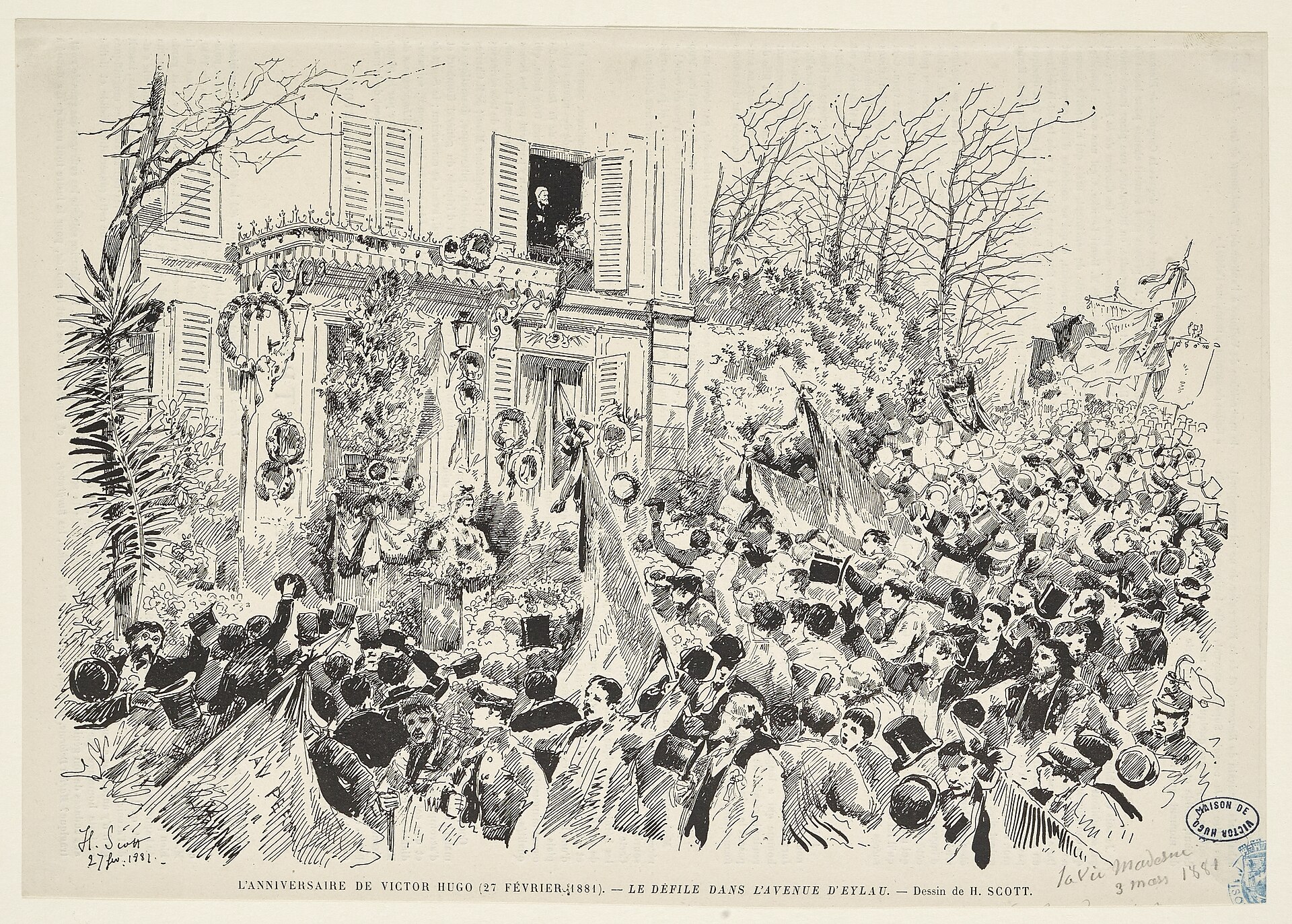 Receives Paris's public homage