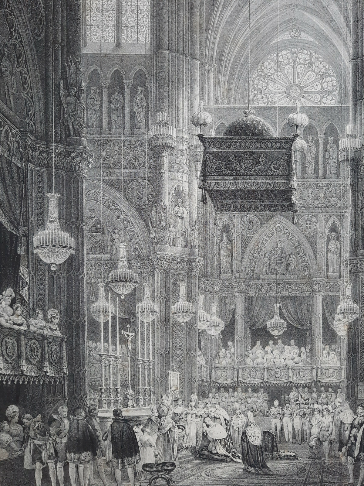 Attends Charles X's coronation