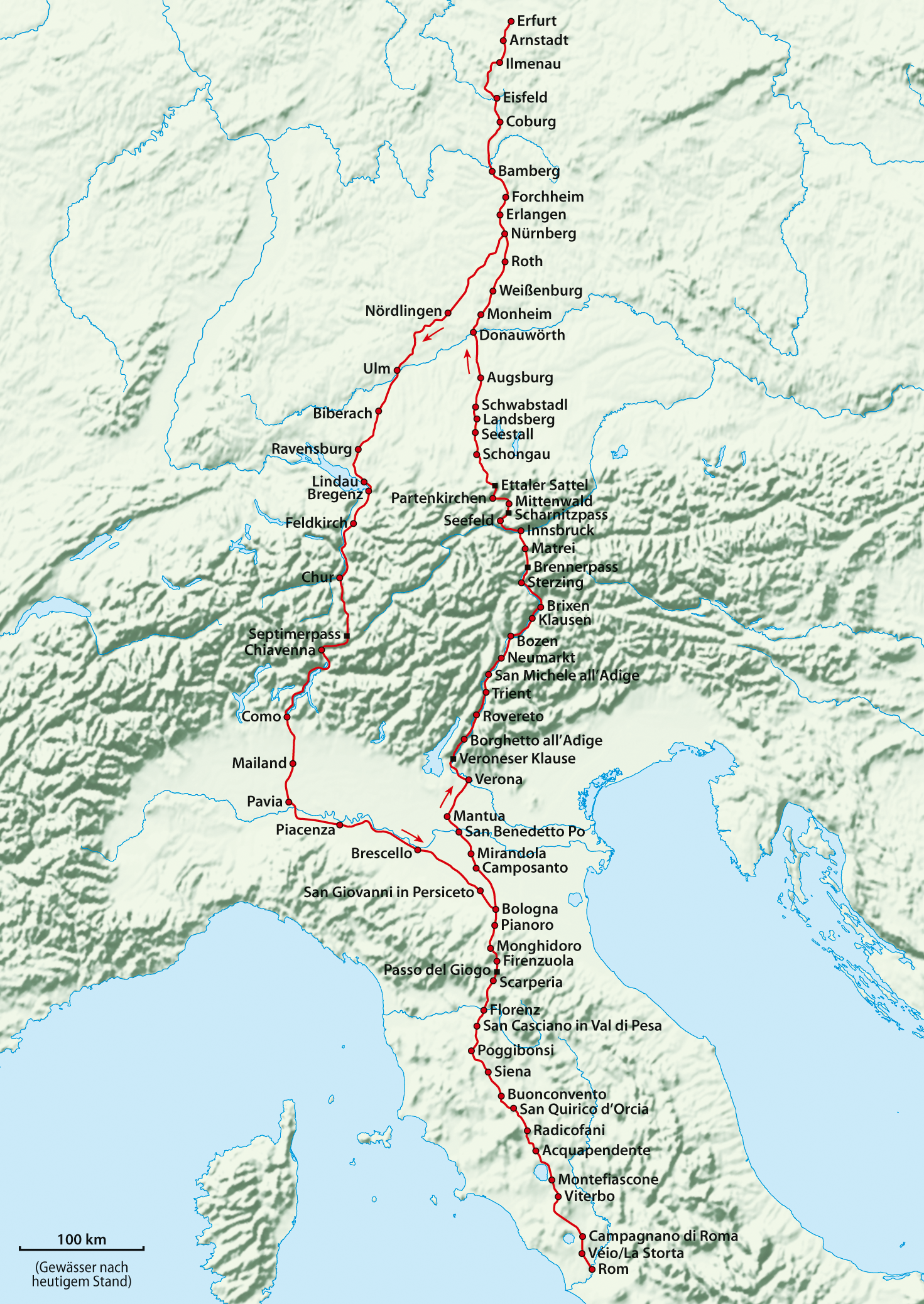 Undertakes mission to Rome