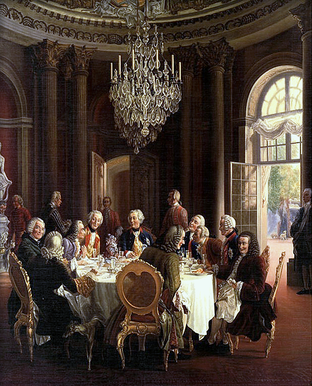 Occupies rooms at Sanssouci