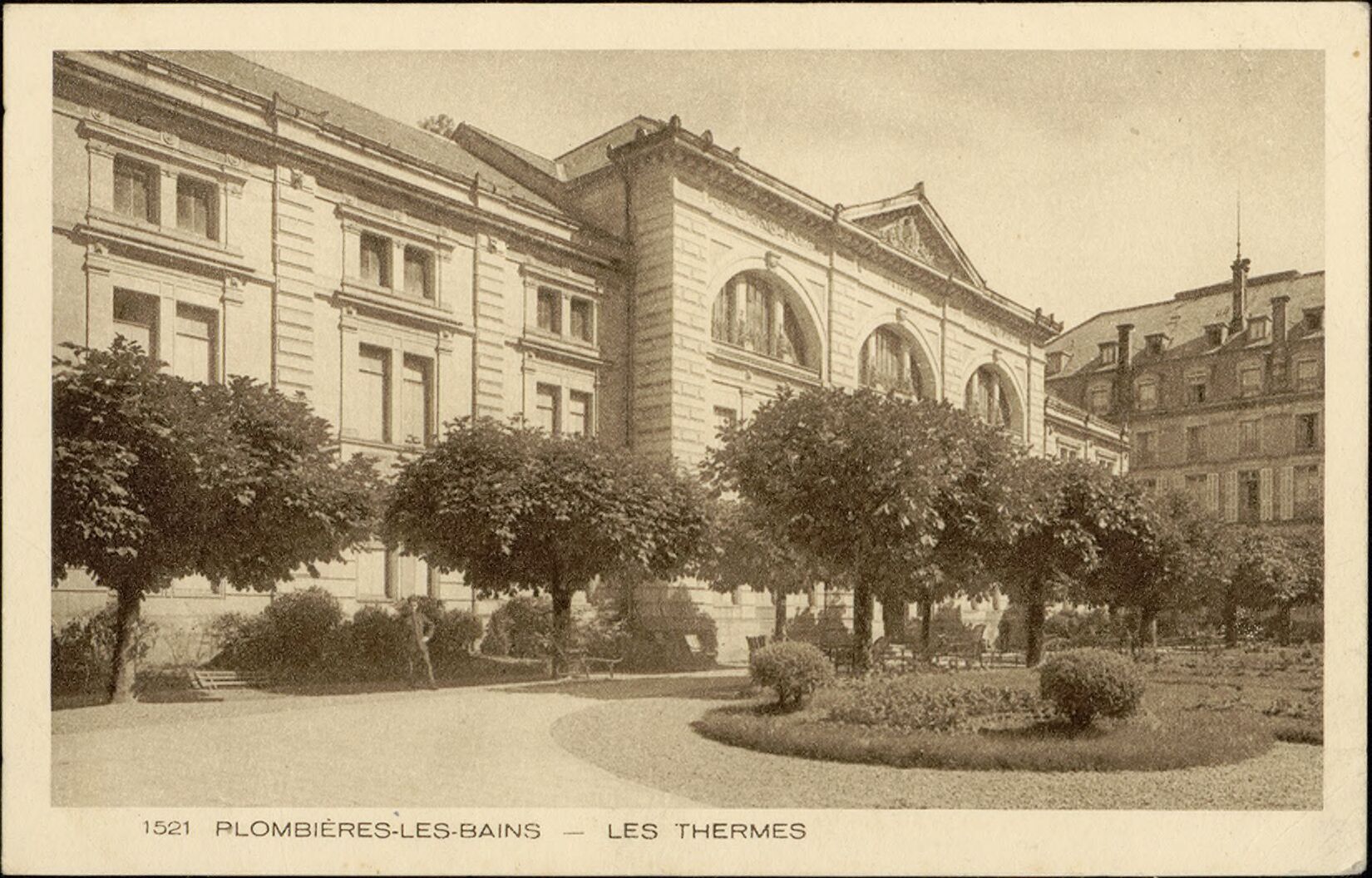 Takes the waters at Plombières