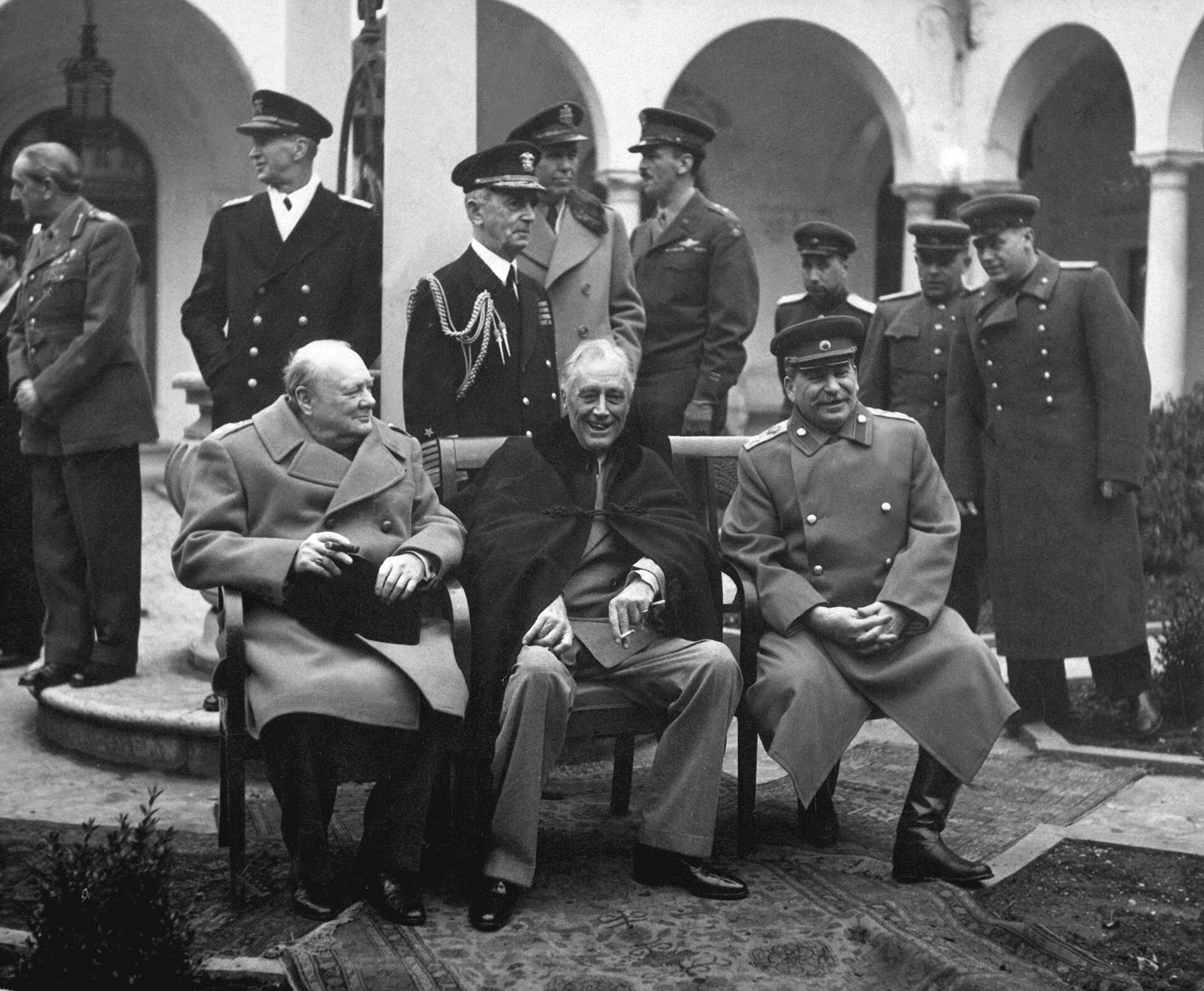 Attends Yalta Conference