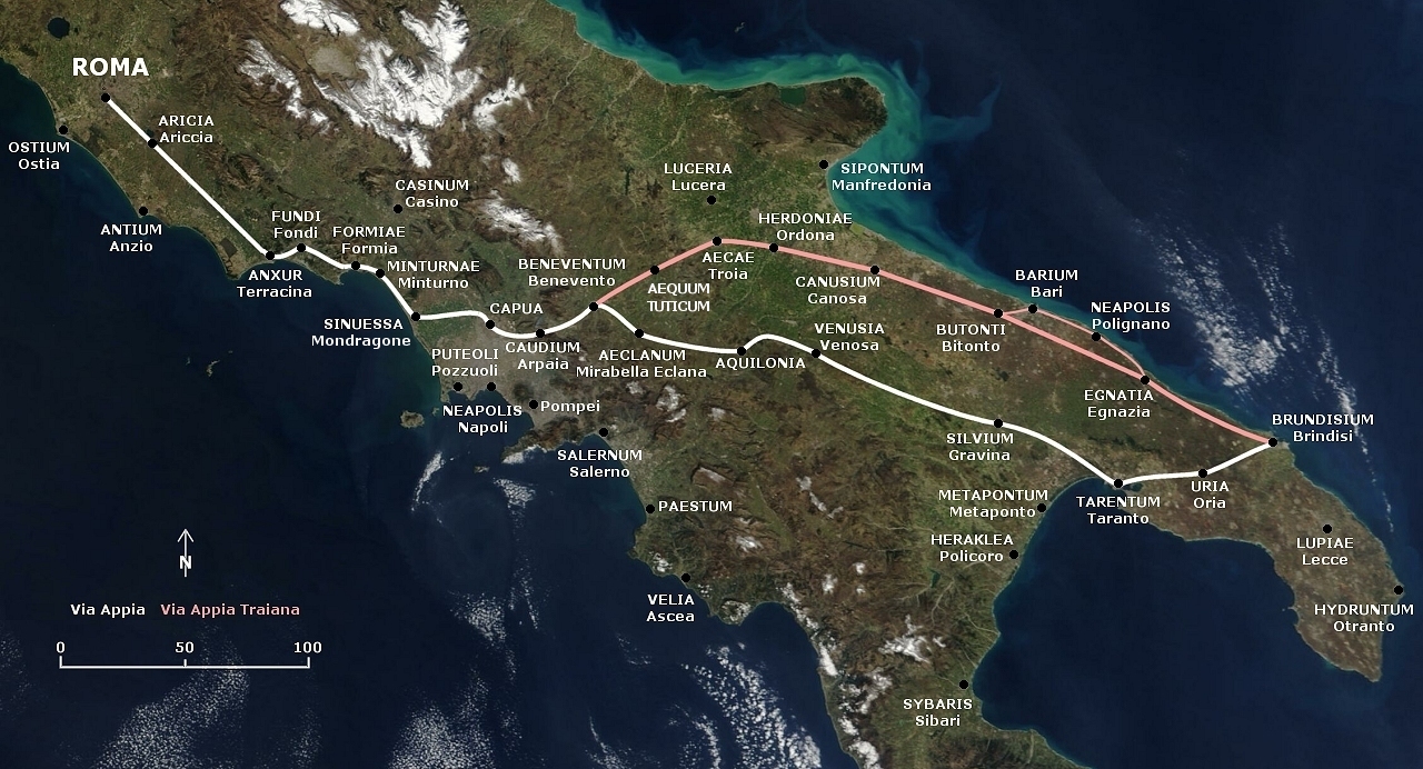 Departed Rome for Brundisium