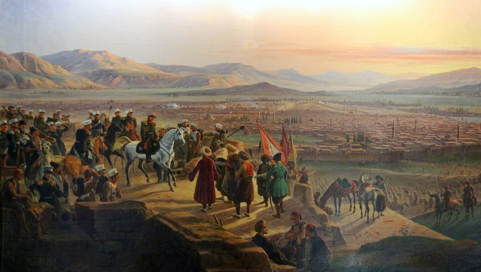 Entered Erzurum with the army